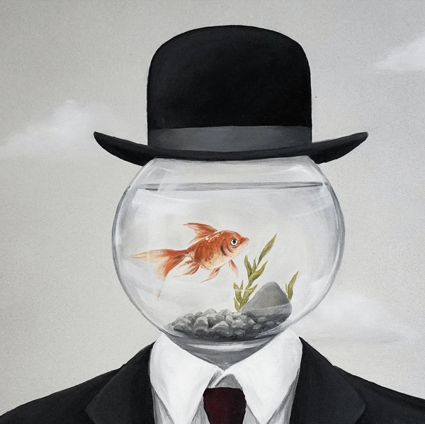 Golden Thoughts - Original på lerret