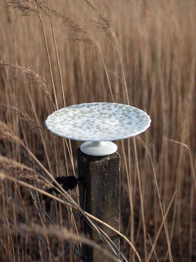 Slåpeblom Kakefat 21cm Grønn - Wik & Walsøe