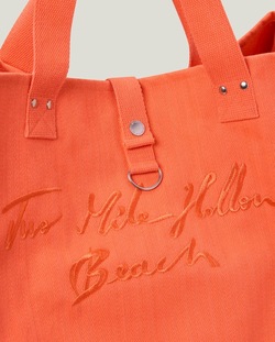 Strandveske med fiskebein, korall