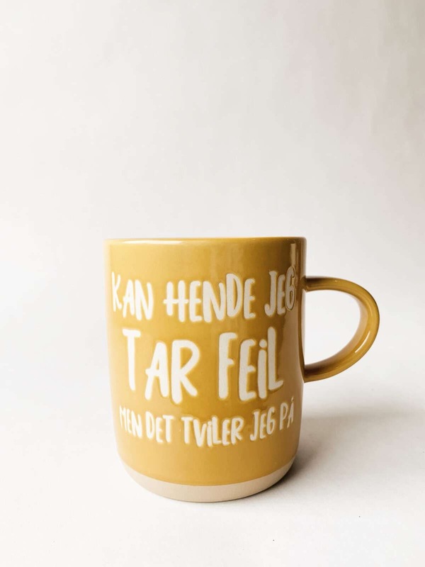 Krus 9,5cm "Kan Hende Jeg Tar Feil"