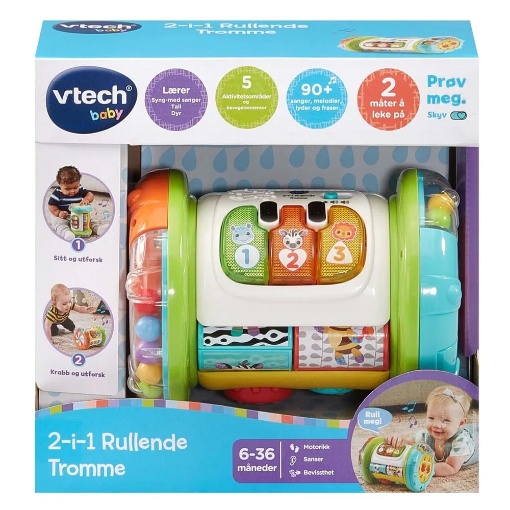 Vtech 2- In 1 Rolling Explorer Drum 