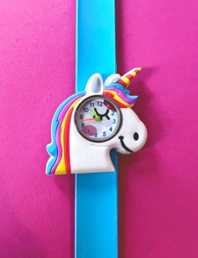 Enhjørning klokke  Lyse Blå - Jubel