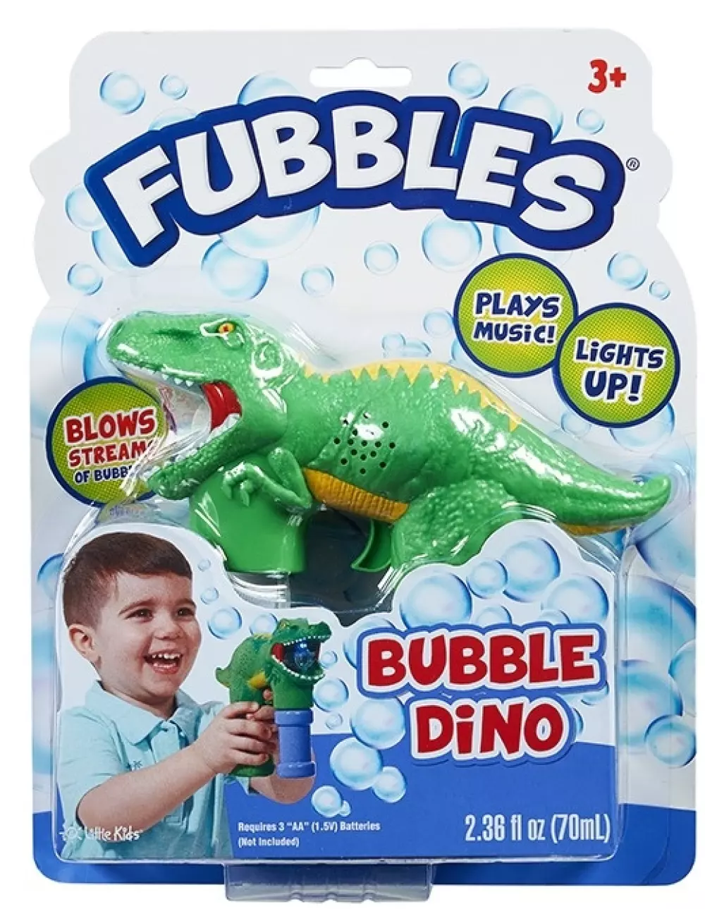 FUBBLES DINO - SÅPEBOBLE PISTOL SÅPEBOBLE PISTOL DINO - Uteleiker