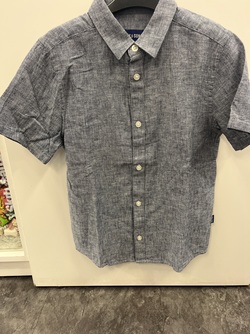 OSJCAIDEN LIFE SS SOLID LINEN SHIRT WVN DRESS BLUES - Only and sons