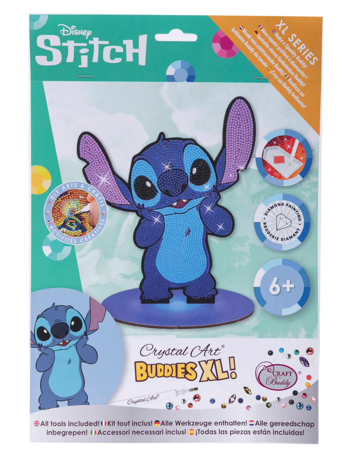Crystal Art Stitch - diamantperling stor figur