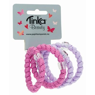 HÅRSTRIKK ROSA/LILLA 4 STK TINKA BEAUTY ROSA/LILLA 4 STK - Tinka