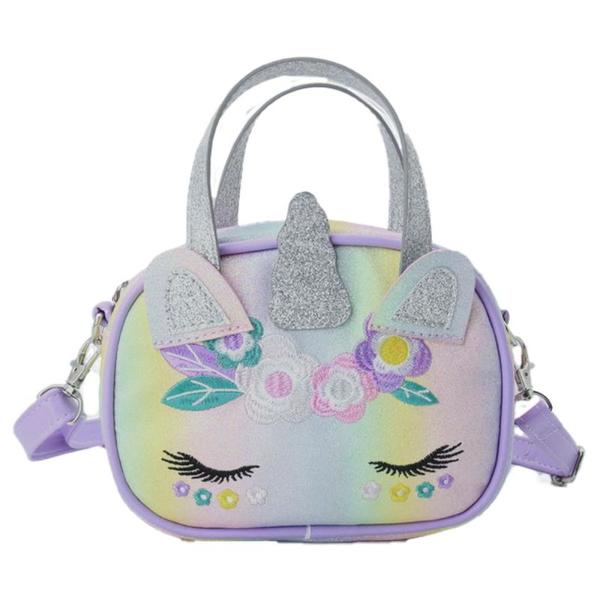 VESKE UNICORN GLITTER M/HÅNDTAK TINKA PRETTY PURSE