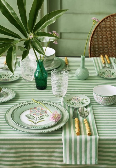 Set/2 Longdrink Glass Blomster 400ml ikke relevant - Pip Studio