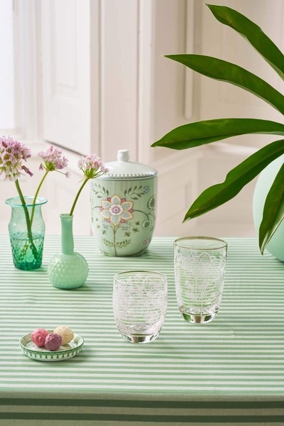 Set/2 Vannglass Blomster 280ml ikke relevant - Pip Studio