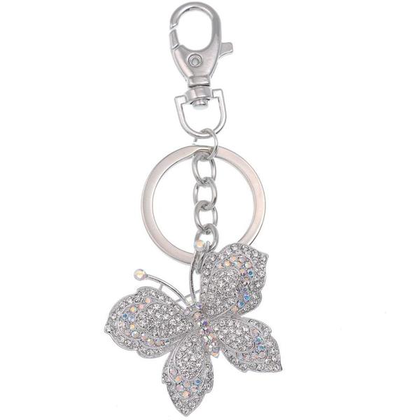 NØKKELRING/BAG CHARM SOMMERFUGL