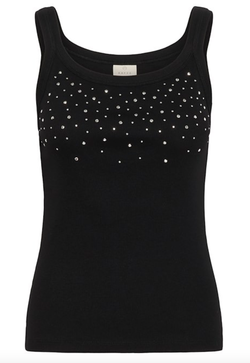 Carna Stones Tank Top Svart - Kaffe Clothing