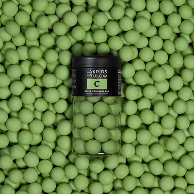 C - Sour Strawberry Regular 295g - Lakrids by Johan Bülow