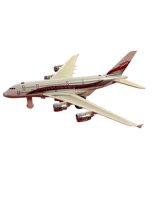 Jagerfly i metall 20 cm med lys og lyd