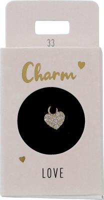 Express Yourself Anheng til øreringer (Nickel free tested) - Gold Heart Charm Gold Heart - Depesche