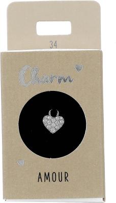 Express Yourself Anheng til øreringer (Nickel free tested) - Heart Silver