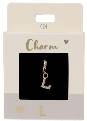 Express Yourself Anheng (Nickel free tested) - Gold L Charm Gold L - Depesche