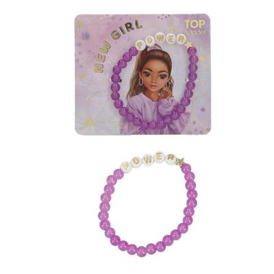 TOPModel Armbånd med tekst Lilla - Top Model