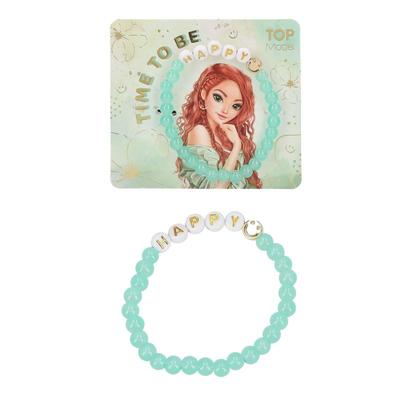 TOPModel Armbånd med tekst Grønn - Top Model