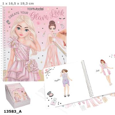 TOPModel Dress Me Up Aktivitetsbok GLAM LOOK Rosa - Top Model