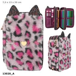 TOPModel Trippel pennal Leo REBEL KITTY fluffy pennal - Top Model