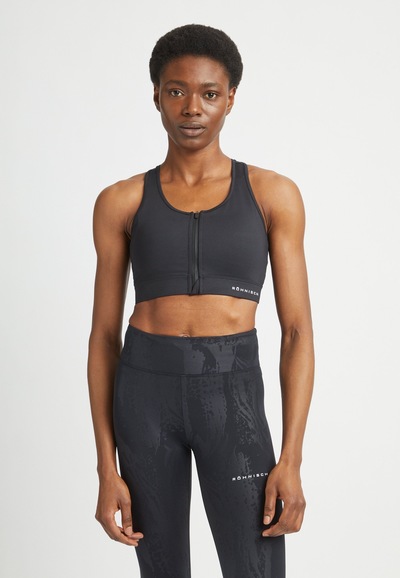 Røhnisch Essential Zip Sportsbra Black - Røhnisch