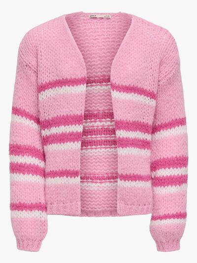 KOGNORDIC LIFE LS STRIPE CARDIGAN CS KNT Bonbon - Kids Only 