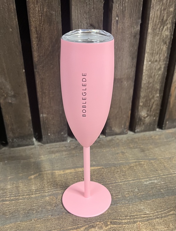 Champagneglass Bobleglede, Lys Rosa