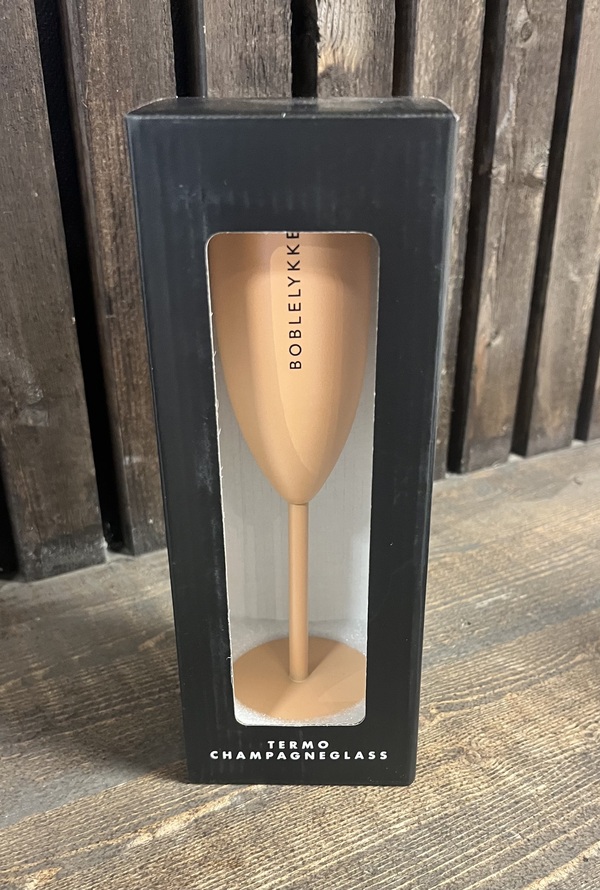 Champagneglass Boblelykke, Fersken