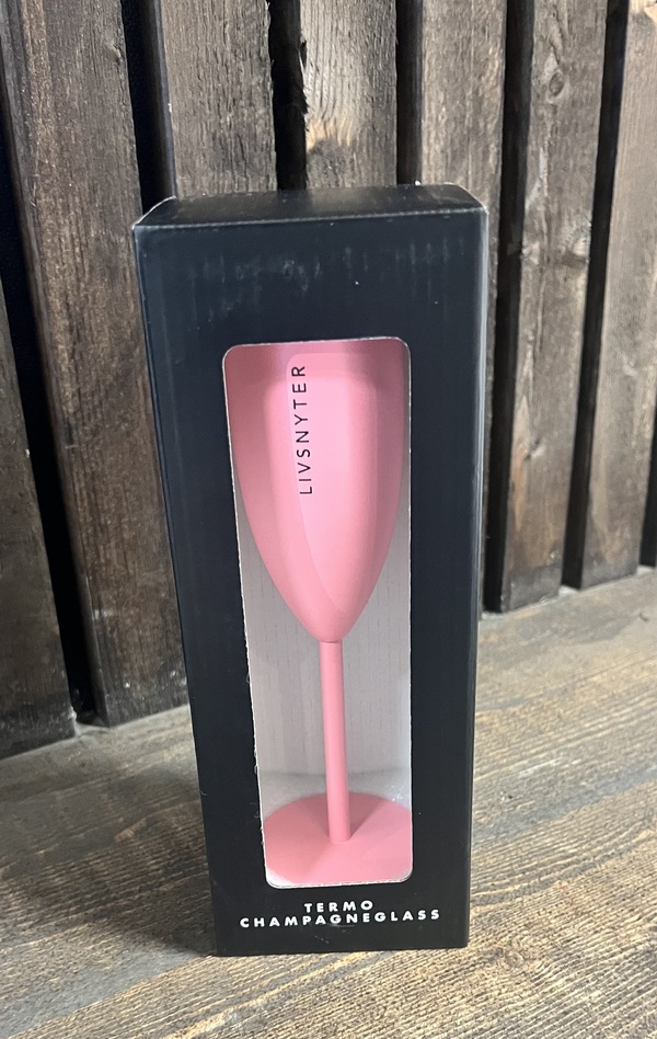 Champagneglass Livsnyter, Lys Rosa