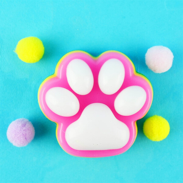 SQUISHY CAT PAW RAINBOW 70g 6,5cm