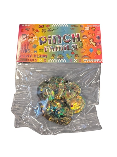 PINCH FAMILY KATTEPOTER SHINY Svart og grønn - Fidget Toys