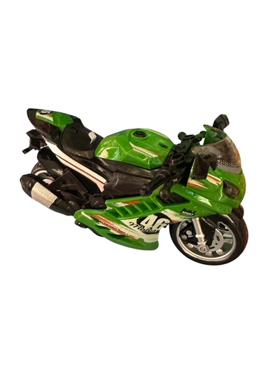Motorsykkel med lyd og lys Grønn - Leiker
