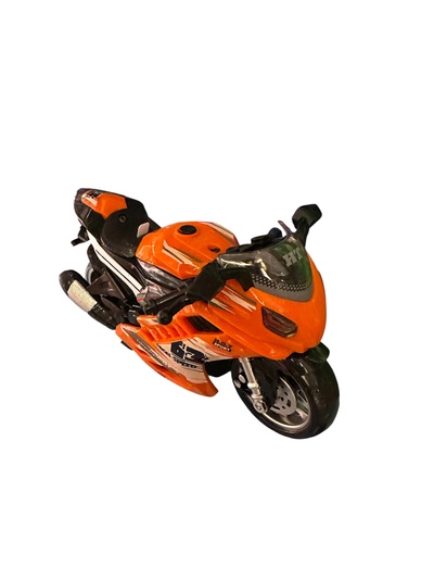 Motorsykkel med lyd og lys Oransj - Leiker