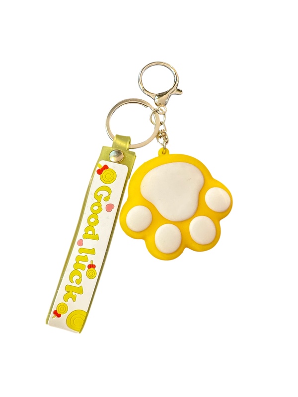 "Good luck" nøkkelring med pote