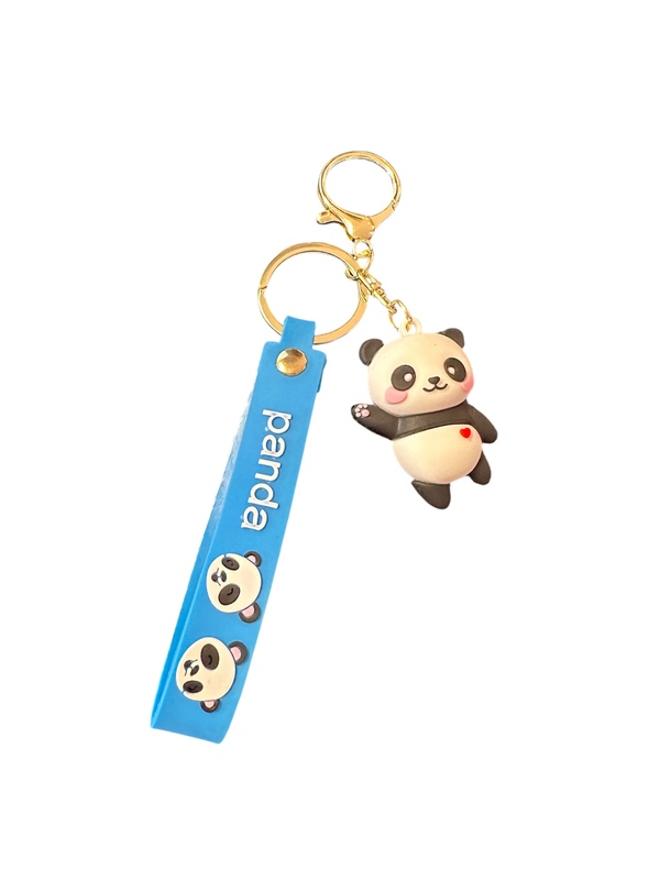 "Panda" nøkkelring med panda figurer