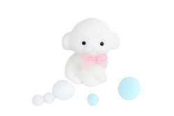 Taba Squishy Bow Puppy 45gr Kvit - Fidget Toys