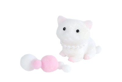 Taba Squishy Pearl Kitten  Kvit - Fidget Toys