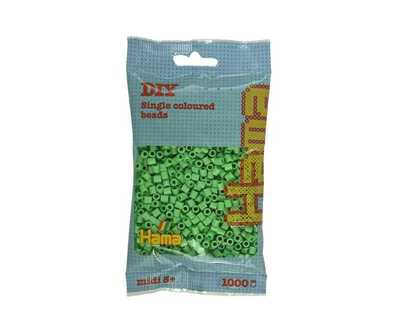Hama Midi Beads 1000 pcs Bright Green 207-115 Bright Green - hama