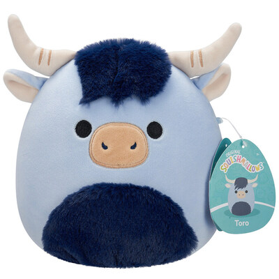 Squishmallows 19 cm Toro the Highland Cow Blå - Squishmallows
