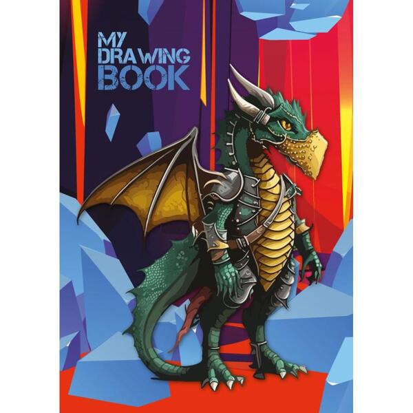 TEGNEBOK A4 72 HVITE ARK 120G DRAGE