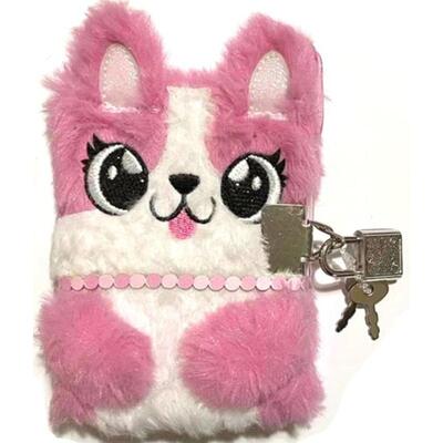 DAGBOK MINI M/PENN HUND ROSA 10,8X8,5CM TINKA Rosa Hund - Tinka