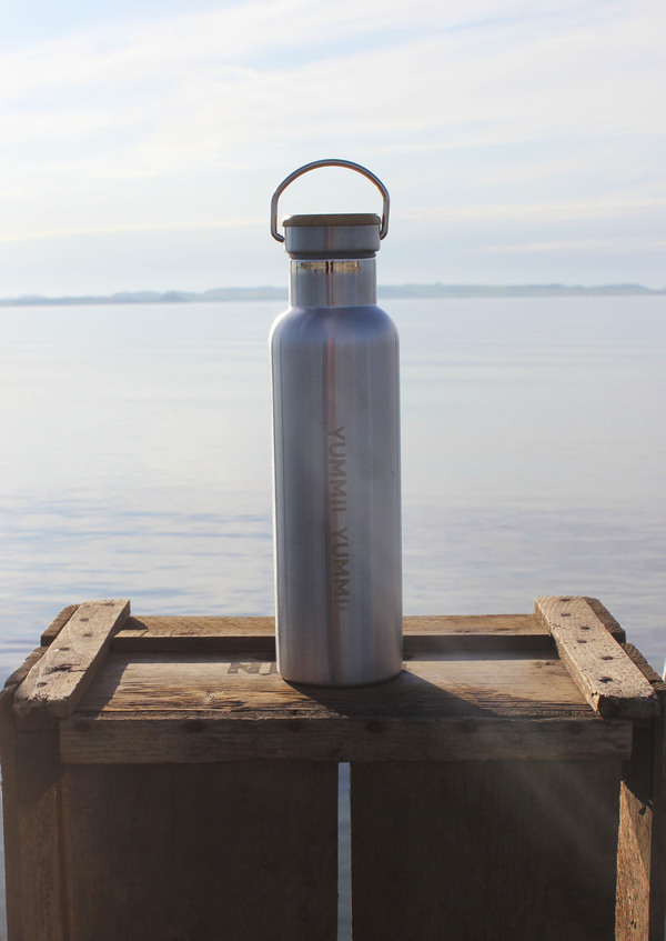 Miljøvennlig drikkeflaske i stål
