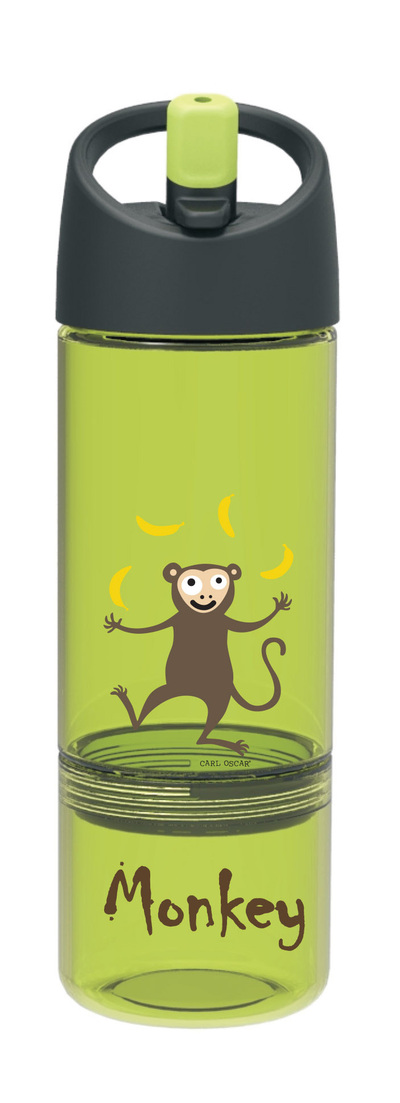 VANNFLASKE - 2in1 Vannflaske Grønn - Ape - Carl Oscar