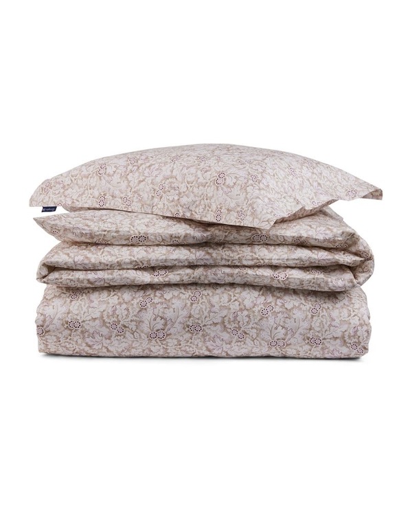 Sengesett med Høstløv, Bomullssateng, Hvit/Beige