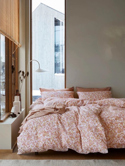 Barbro Krepp Sengesett, Varm Rosa Varm Rosa - Høie of Scandinavia 