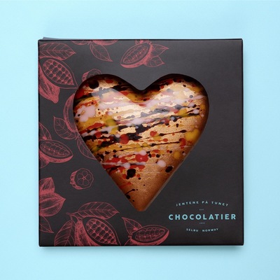 Sjokoladehjerte Fylt Med Hasselknas  ikke relevant - JENTENE PÅ TUNET