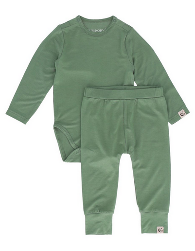 Gullkorn Vennen Baby Sett Tåkegrønn - Gullkorn Design