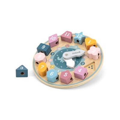 PolarB Shape Sorting Clock treklokke  - Småbarns Leiker