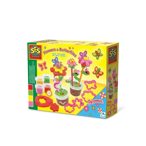 Modelleire SES blomster og sommerfugler
