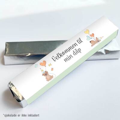  Kinder omslag Dåp grønn - Happystar